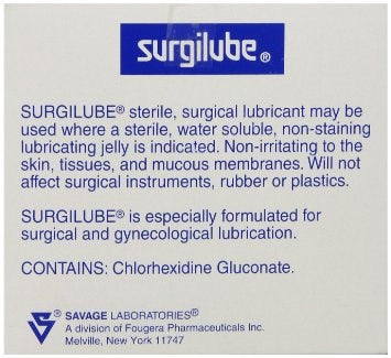 Surgilube Sterile Lubricant - - Water Based Lubes