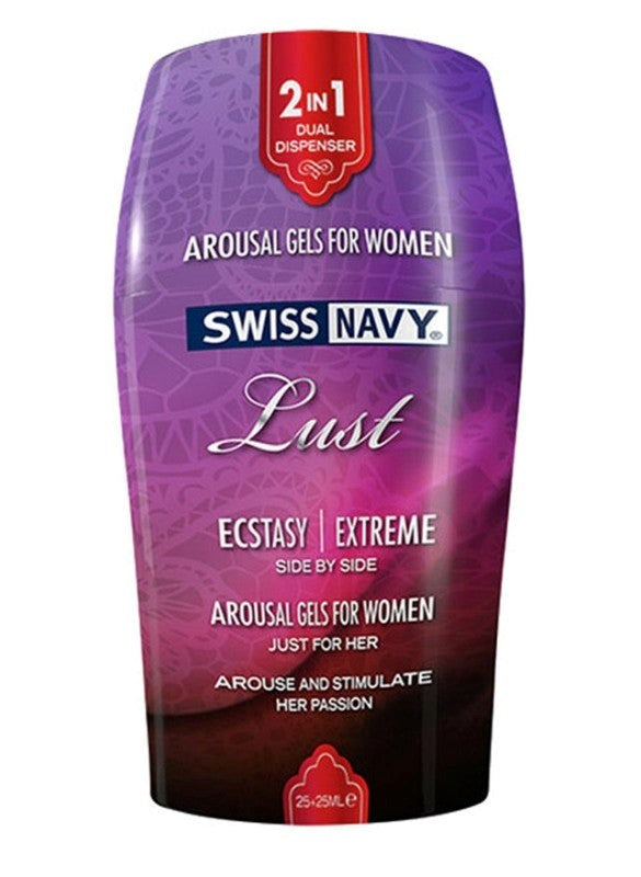 Swiss Navy Lust 2-In-1 Arousal Gels for Women 50ml - - Delay and Excite Sprays