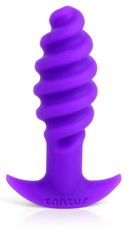 Twist Purple Silicone Butt Plug by Tantus - Butt Plugs