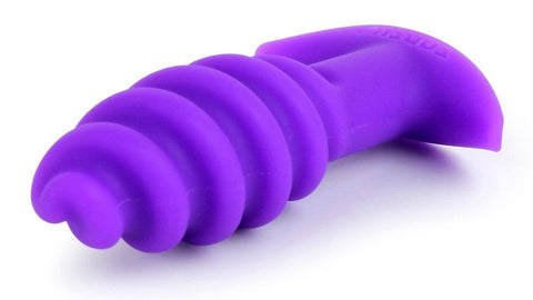 Twist Purple Silicone Butt Plug by Tantus - Butt Plugs
