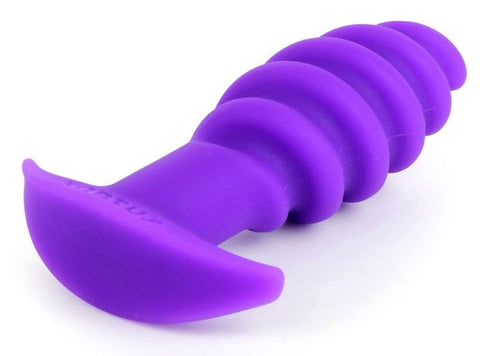 Twist Purple Silicone Butt Plug by Tantus - Butt Plugs