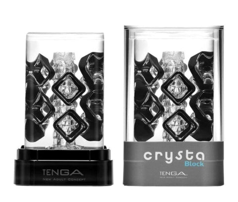 Crysta Block Textured Male Masturbator by Tenga - Masturbators and Strokers