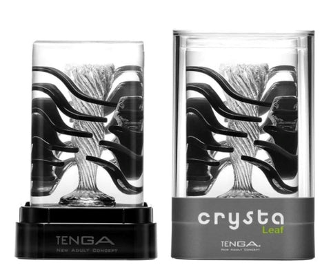 Crysta Leaf Textured Male Stroker by Tenga - Masturbators and Strokers