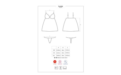 Sexy Exposed Back Luvae Babydoll by Obsessive - BabyDolls And Chemises