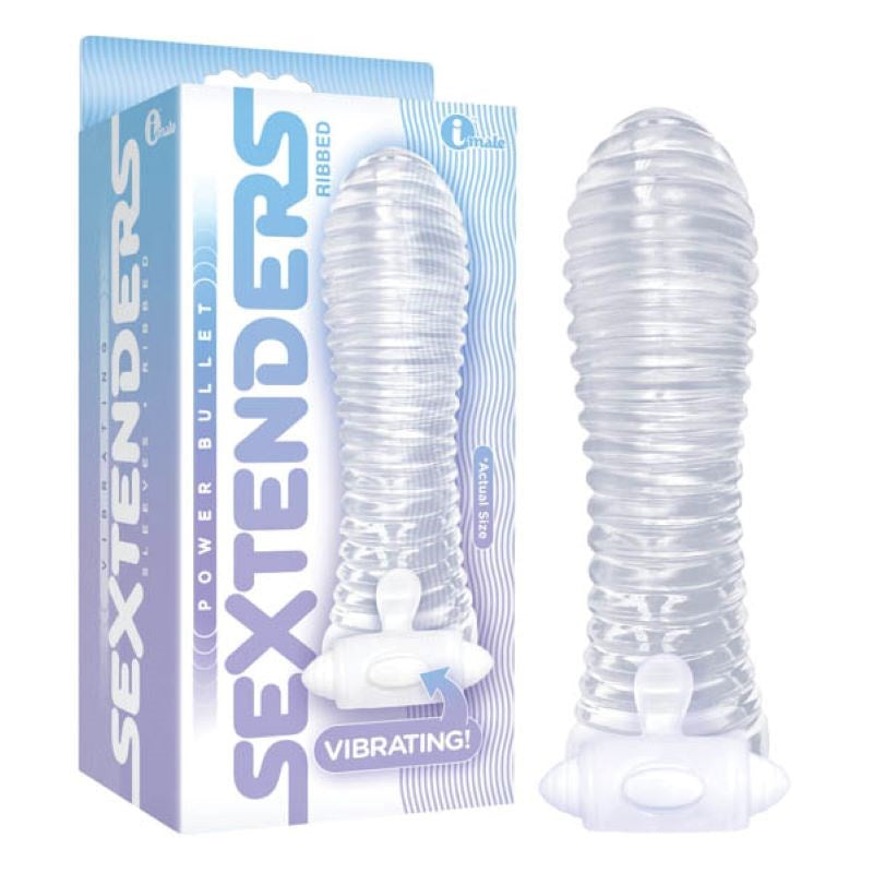 The 9's Vibrating Sextenders - Ribbed - - Pumps, Extenders and Sleeves