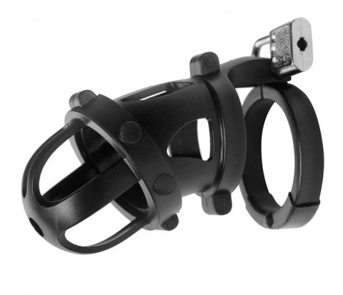 The Chamber Locking Chastity Cage by XR Brands - Cock Rings