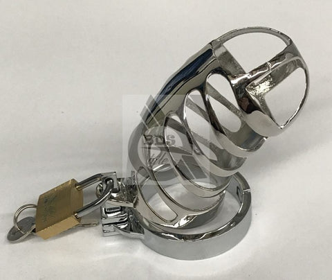 The Protector Ribbed Chastity Device by BDStyle - Male Chastity