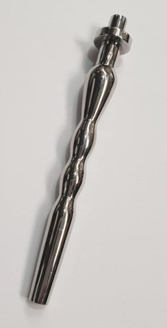 The Undy Waved Hollow Penis Plug by Hell's Couture - Penis Plugs