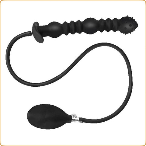 Thrusting 3 Balls Inflatable Dildo Plug by BDStyle - Butt Plugs