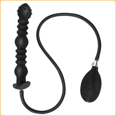 Thrusting 3 Balls Inflatable Dildo Plug by BDStyle - Butt Plugs