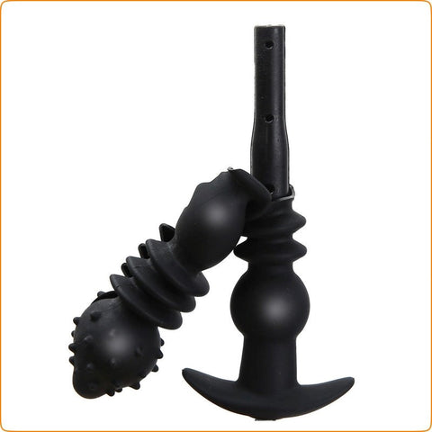 Thrusting 3 Balls Inflatable Dildo Plug by BDStyle - Butt Plugs