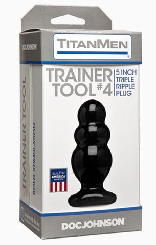 TitanMen Trainer Tool 4 Sleek Butt Plug by Doc Johnson - Prostate Toys