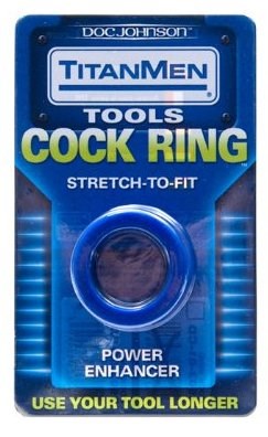 Cock Ring Blue by Doc Johnson - Stretchy Cock Rings