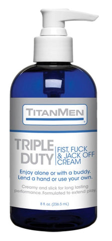 TitanMen Triple Duty Fist Fuck and Jack Off Cream - Adult Toy Cleaner