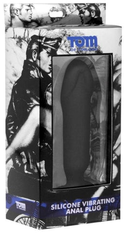 Tom Of Finland Vibrating Silicone Anal Plug by XR Brands - Anal Vibrators