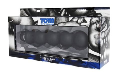 Tom Of Finland Stacked Ball 5X Vibrator by XR Brands - Anal Vibrators