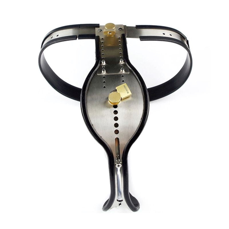 Trap Lock Steel Male Chastity Device - - Male Chastity