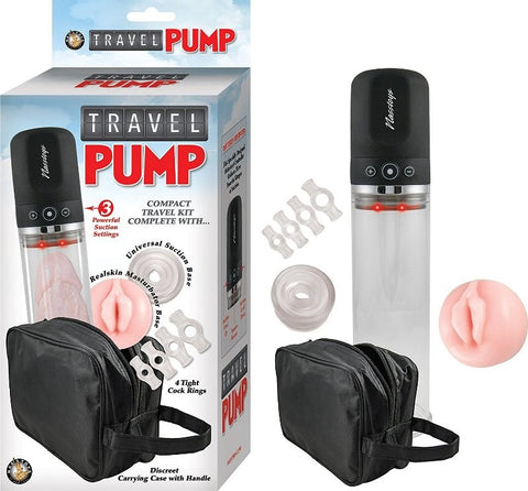 Clear Travel Genital Pump Kit by Nasstoys - Pumps, Extenders and Sleeves