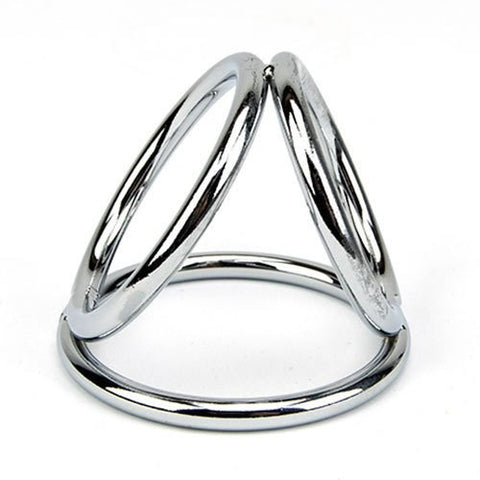 Triple Cock & Ball Divider Cock Ring by BDStyle - Cock Rings