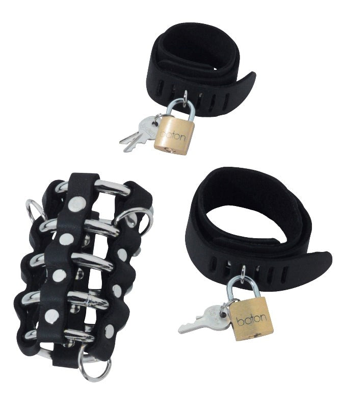 Triple Cock Chastity Combo Set - - Male Chastity