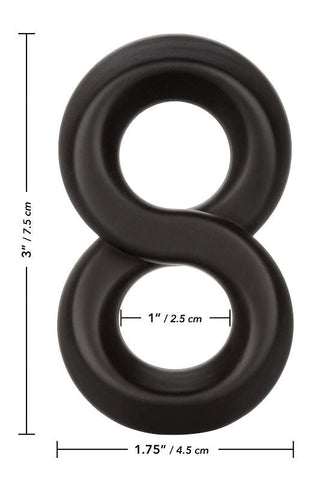 Alpha Ultra-Soft Crazy 8 Mens Cock Ring by Calexotics - Stretchy Cock Rings