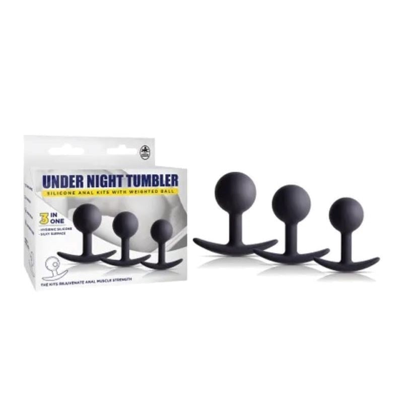 Under Night Tumbler - Weighted Anal Trainer Kit - - Butt Plugs