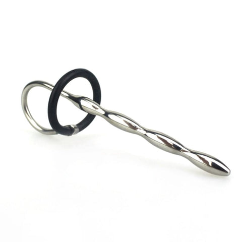 Undulating Pleasure Plug With Glans Ring by BDStyle - Penis Plugs