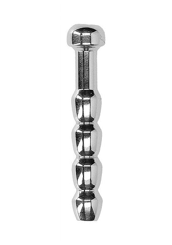 Urethral Sounding Stainless Steel Ribbed Plug - Penis Plugs