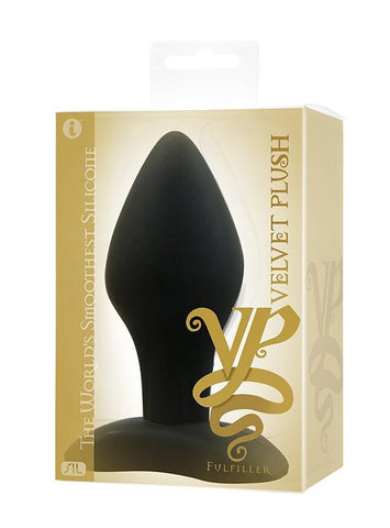 Velvet Plush Silicone Fulfiller Prostate Massager - Butt Plugs