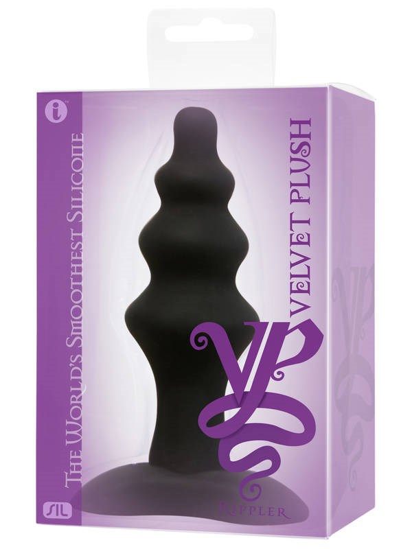 Velvet Plush Silicone Rippler - - Butt Plugs