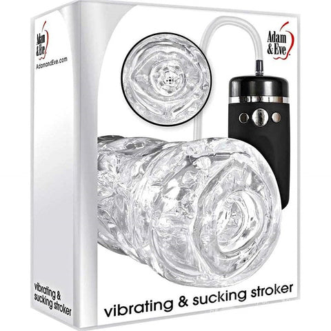 Vibrating & Sucking Pleasure Stroker by Adam & Eve - Masturbators and Strokers