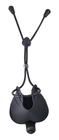Vibrating Scrotum Pouch with Cinch by Nasstoys - Stretchy Cock Rings