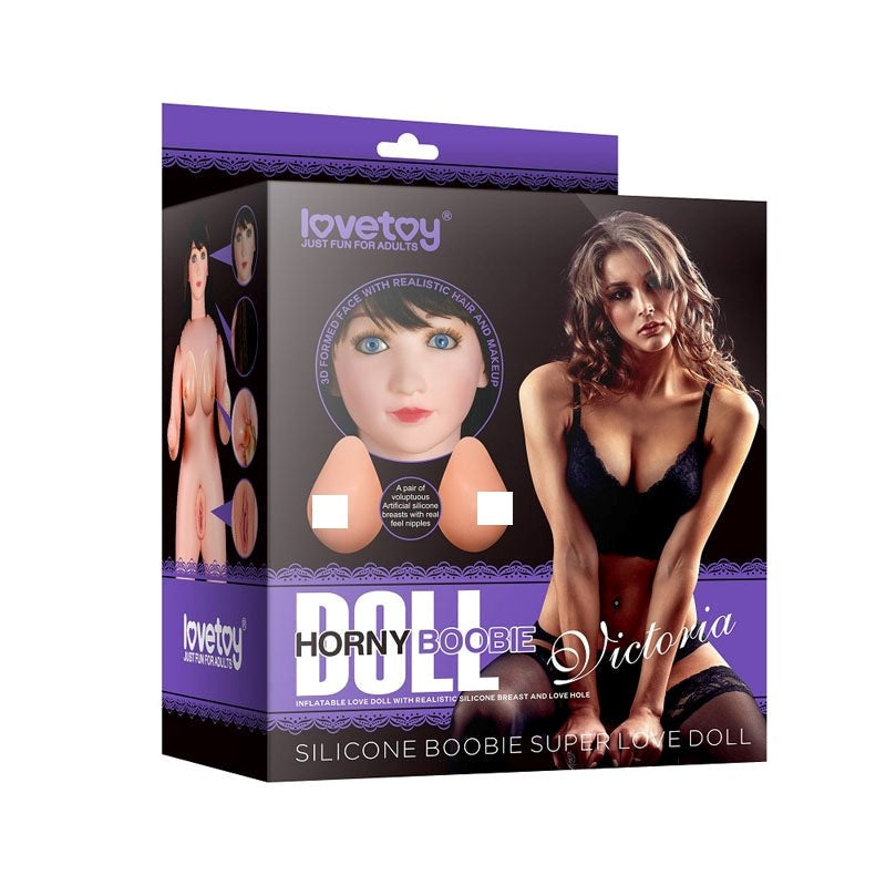 Victoria Horny Brunette Boobie Doll - - Love Dolls