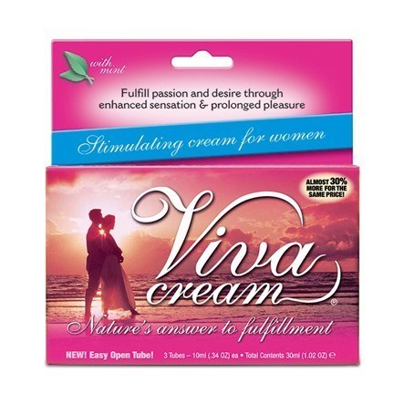 Viva Cream 10ml 3 Pack - - Delay and Excite Sprays