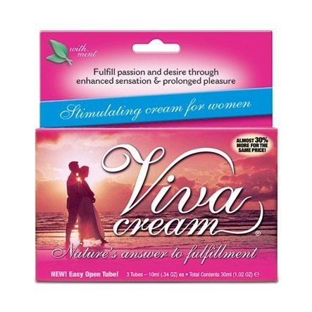 Viva Cream 10ml 3 Pack by Swiss Navy Lubricants - Delay and Excite Sprays