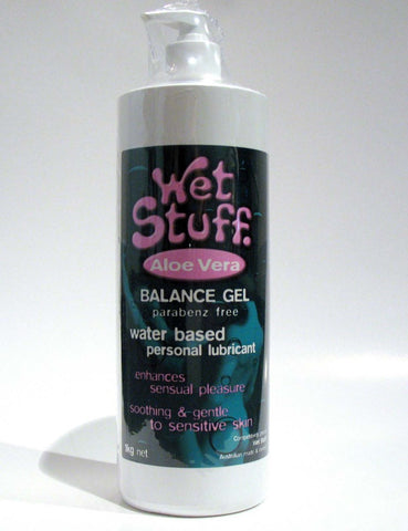 Wet Stuff Aloe Vera 90g Tube Water Based Lube by Gel Works - Water Based Lubes
