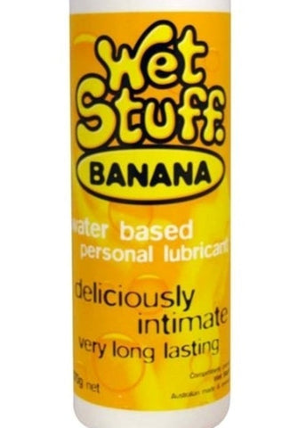 Wet Stuff Banana 100g Tube Water Based Lube by Gel Works - Water Based Lubes