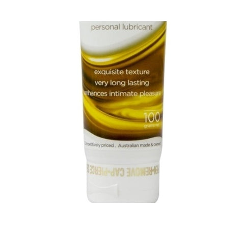 Wet Stuff 100g Tube Water Based Lube Gold by Gel Works - Water Based Lubes
