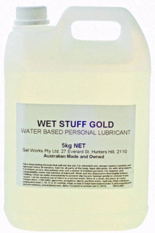 Wet Stuff 5kg Water Based Lube by Gel Works - Water Based Lubes