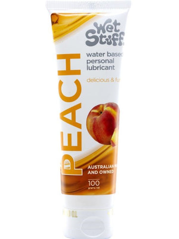 Wet Stuff Peach 100g Tube Water Based Lube by Gel Works - Water Based Lubes