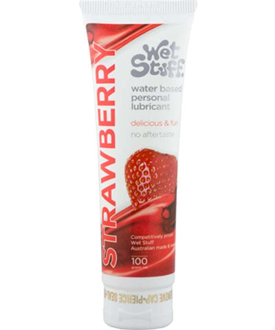 Wet Stuff Strawberry 100g Tube Water Based Lube - Water Based Lubes