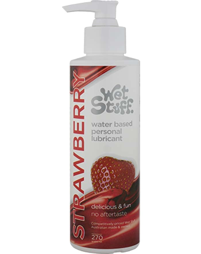 Wet Stuff Strawberry Lubricant - - Water Based Lubes