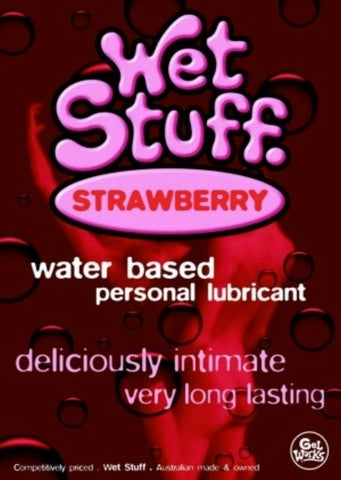Wet Stuff Strawberry 100g Tube Water Based Lube - Water Based Lubes