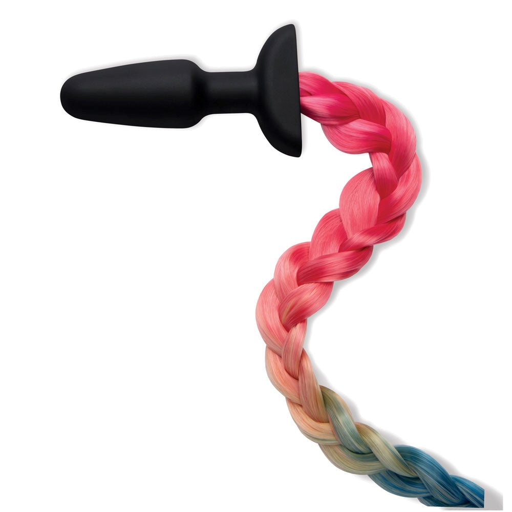 WhipSmart Furry Tales Silicone Rainbow Tail - - Butt Plugs