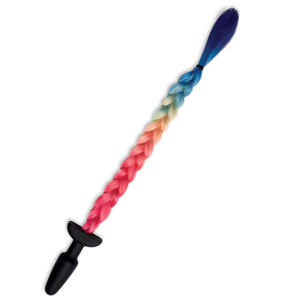 WhipSmart Furry Tales Silicone Rainbow Tail - - Butt Plugs