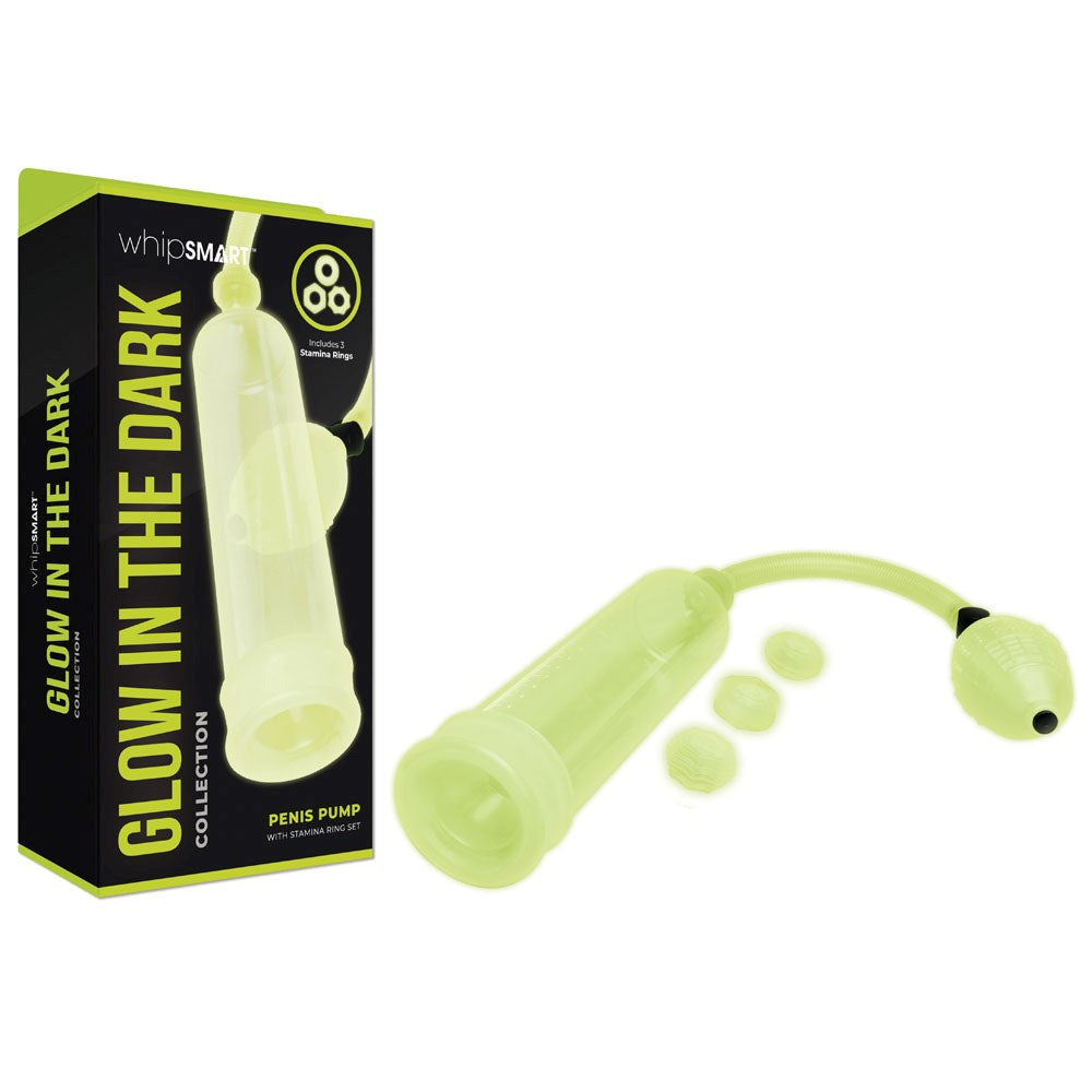 WhipSmart Glow In Dark Penis Pump - - Pumps, Extenders and Sleeves