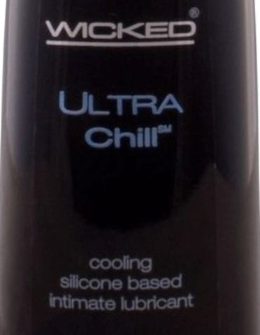 Wicked Ultra Chill Cooling Silicone Lubricant Bottle - Silicone Based Lubes