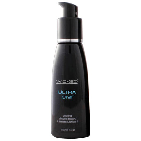 Wicked Ultra Chill Cooling Silicone Lubricant Bottle - Silicone Based Lubes