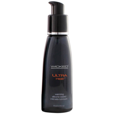 Wicked Ultra Heat Warming Silicone Lubricant Bottle - Water Based Lubes