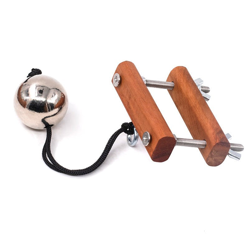 Wooden CBT Scrotum Crusher - - Ball and Cock Toys